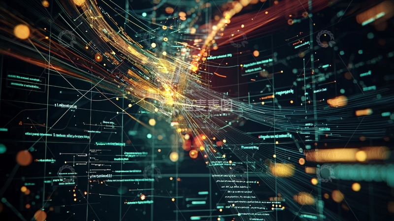 高清大图下载【趣麦麦图】抽象数据流