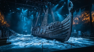 维京海盗船模型