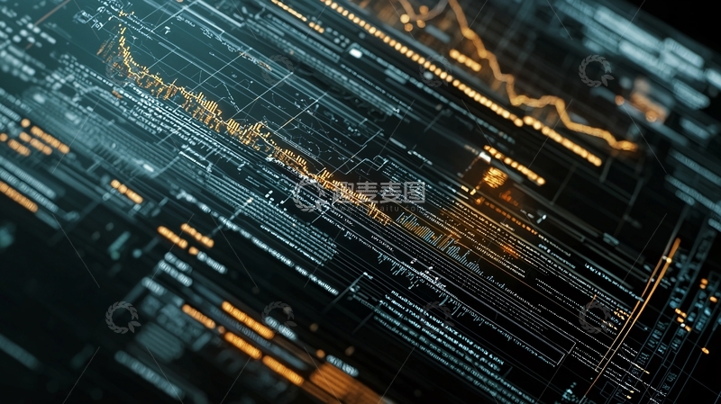 高清大图下载【趣麦麦图】科技感数据流