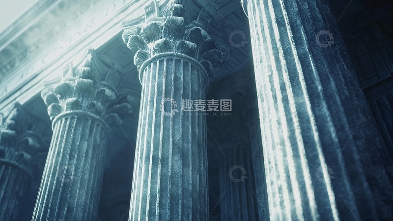 高清大图下载【趣麦麦图】古希腊建筑石柱