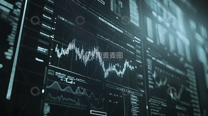 高清大图下载【趣麦麦图】科技感数据图表