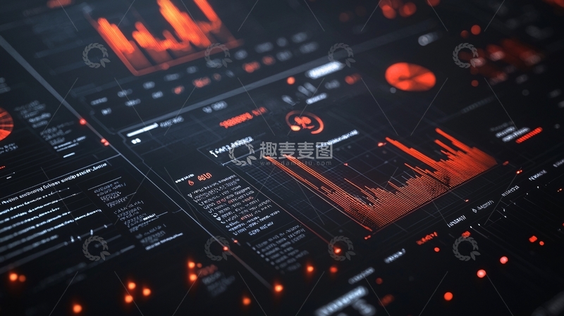 高清大图下载【趣麦麦图】科技感数据面板