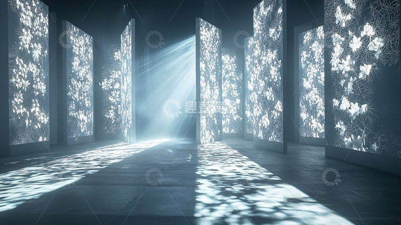 高清大图下载【趣麦麦图】光线穿透的房间