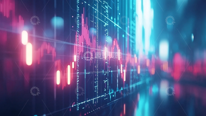 高清大图下载【趣麦麦图】科技感数据图表