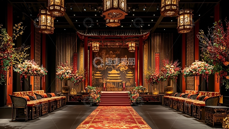 高清大图下载【趣麦麦图】精致中国风婚礼场地