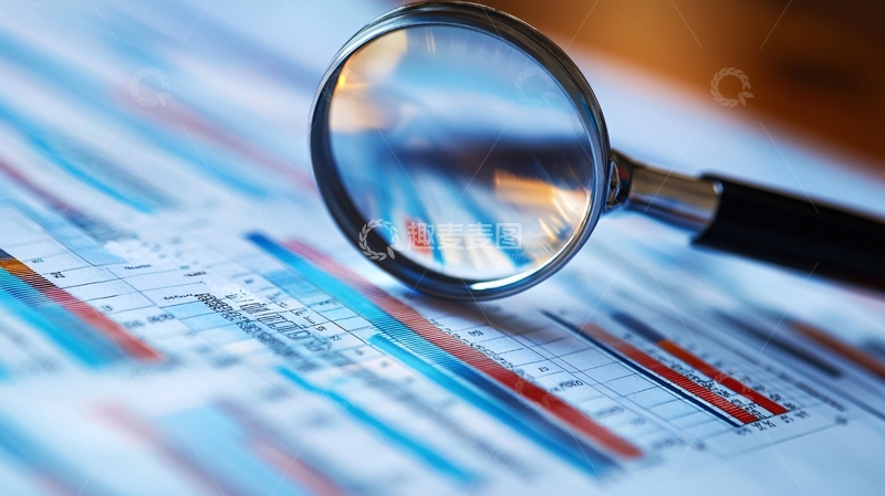 高清大图下载【趣麦麦图】放大镜下的数据图表