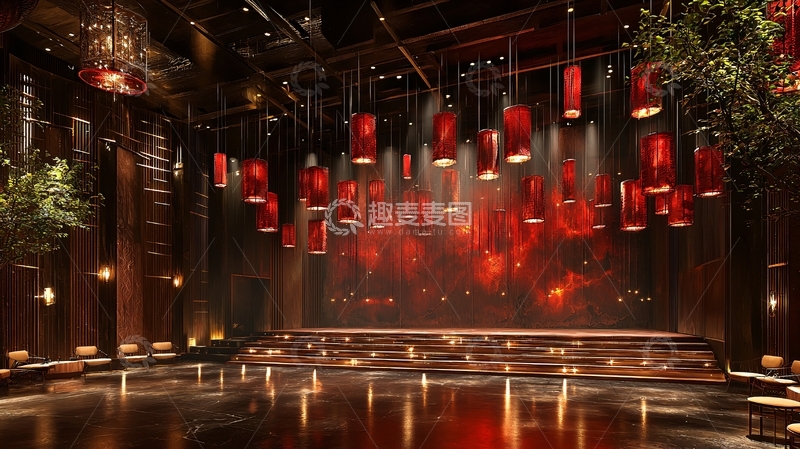 高清大图下载【趣麦麦图】舞台背景