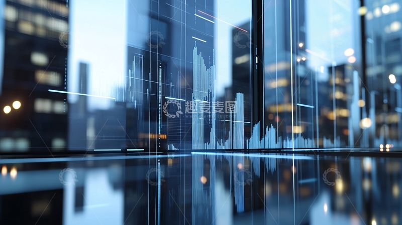高清大图下载【趣麦麦图】城市夜景商务金融图表