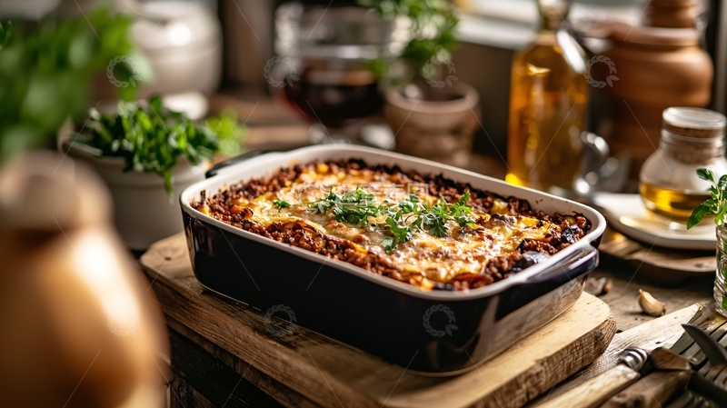 高清大图下载【趣麦麦图】烤箱意面