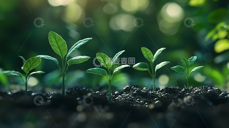高清大图下载【趣麦麦图】绿色植物幼苗