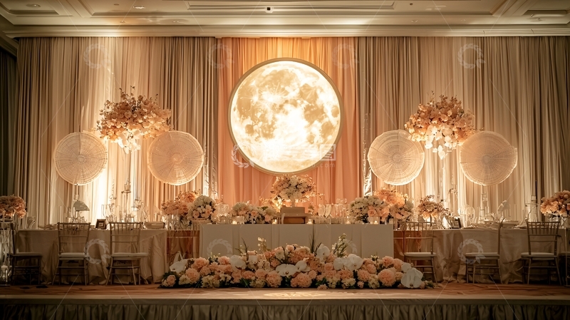 高清大图下载【趣麦麦图】月亮主题婚礼装饰