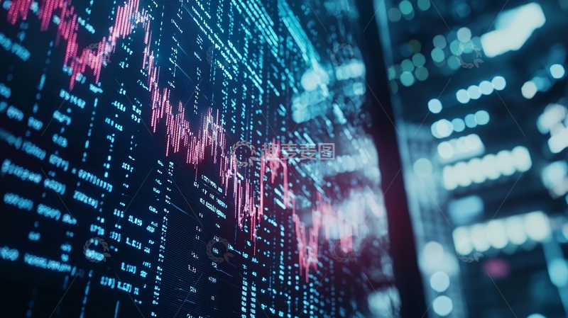 高清大图下载【趣麦麦图】科技感数据图表