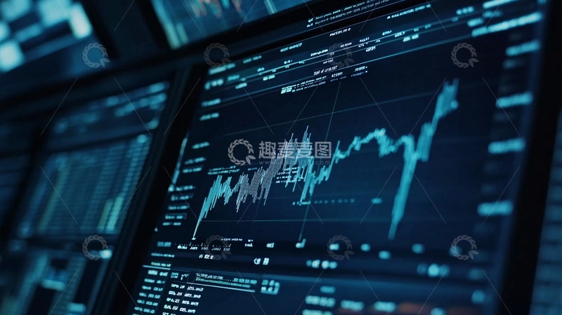 高清大图下载【趣麦麦图】多屏显示股票市场数据