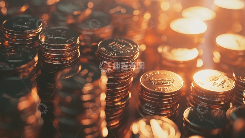 高清大图下载【趣麦麦图】大量金币堆叠