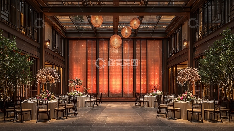 高清大图下载【趣麦麦图】室内婚礼场地布置
