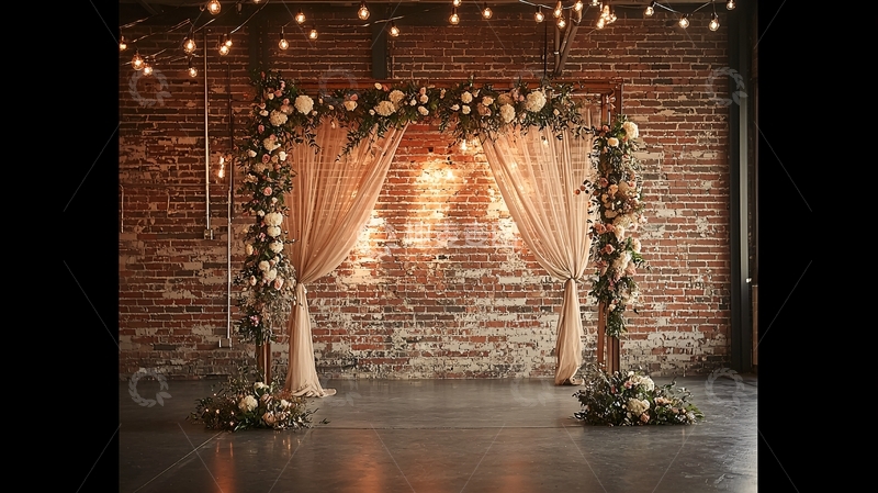 高清大图下载【趣麦麦图】浪漫婚礼拱门装饰