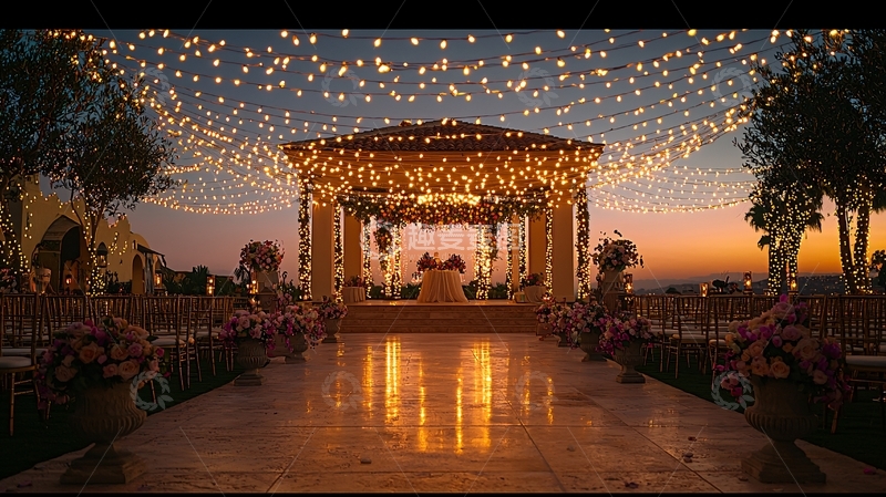 高清大图下载【趣麦麦图】浪漫户外婚礼场景