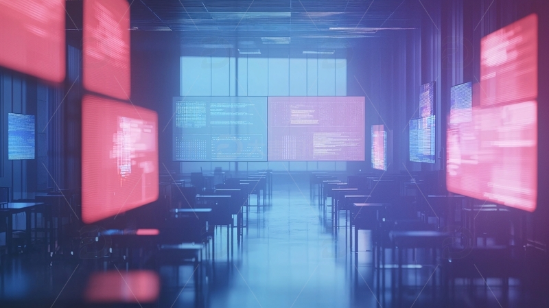 高清大图下载【趣麦麦图】科技感十足的会议室