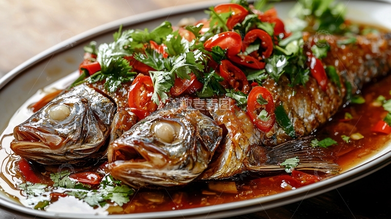 高清大图下载【趣麦麦图】红烧鱼