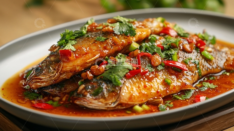 高清大图下载【趣麦麦图】红烧鱼