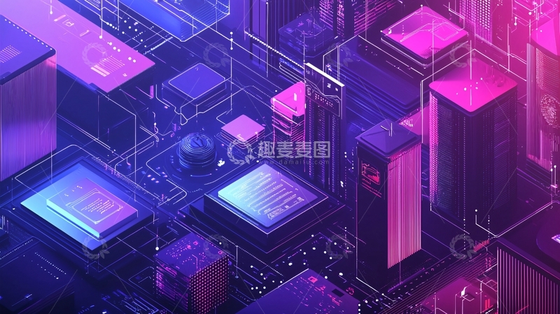 高清大图下载【趣麦麦图】科技感电路板