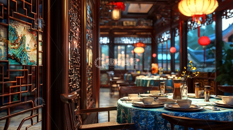 高清大图下载【趣麦麦图】中式餐厅