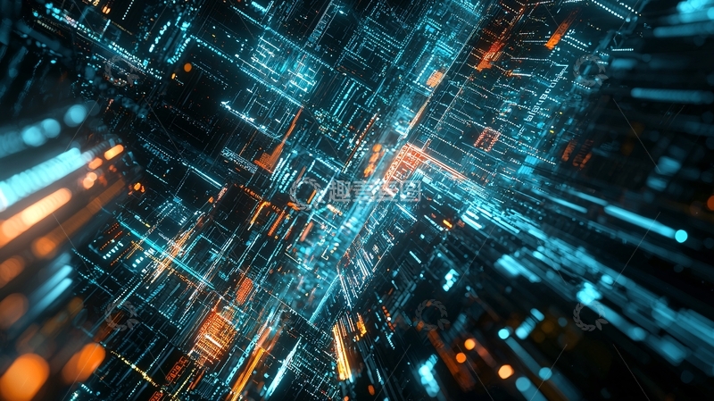 高清大图下载【趣麦麦图】抽象科技背景