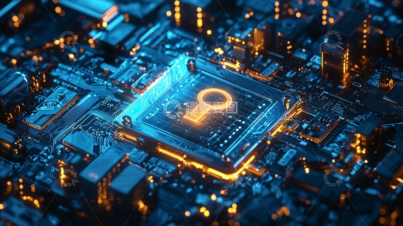 高清大图下载【趣麦麦图】电路板芯片安全锁