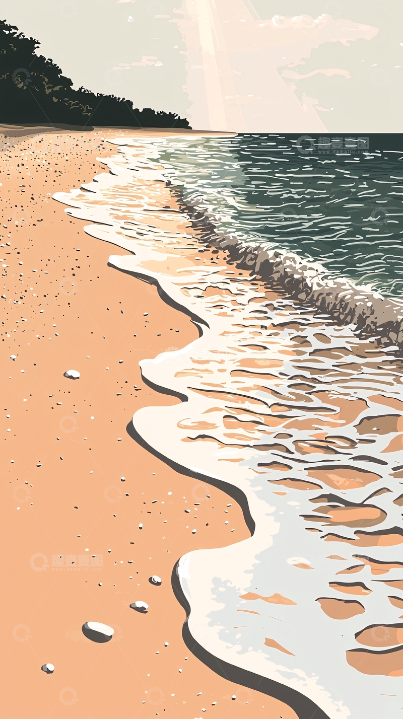 高清大图下载【趣麦麦图】海滩阳光