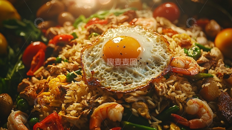 高清大图下载【趣麦麦图】美味炒饭