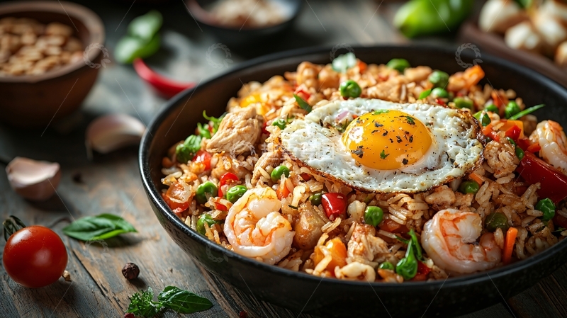 高清大图下载【趣麦麦图】印尼炒饭