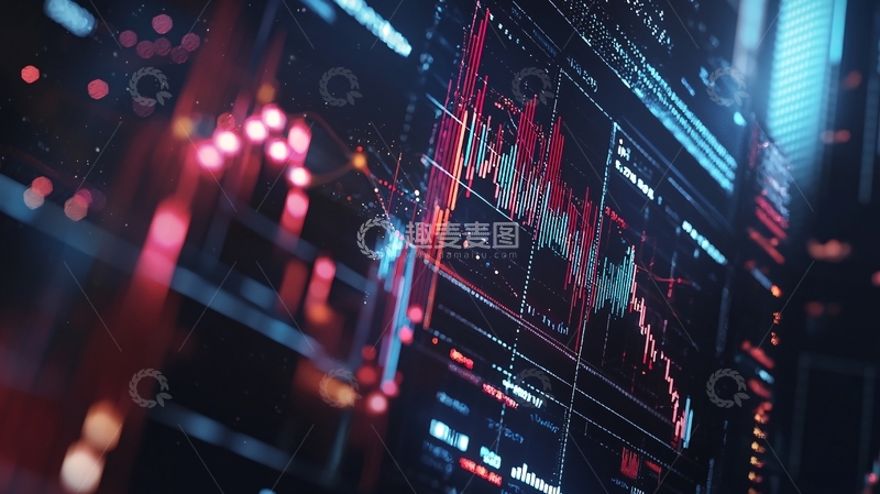 高清大图下载【趣麦麦图】科技感数据图表