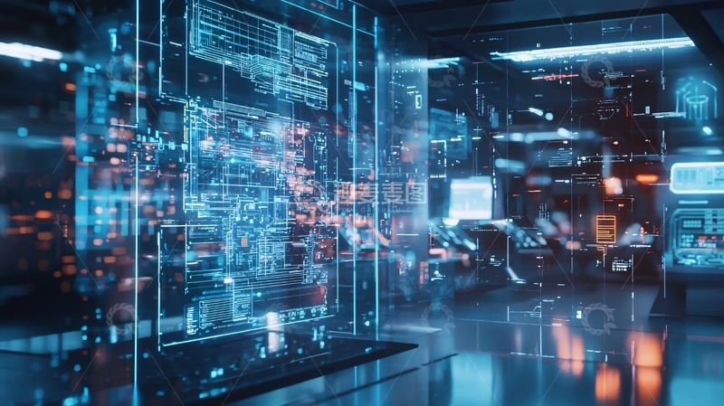 高清大图下载【趣麦麦图】未来科技感数据中心