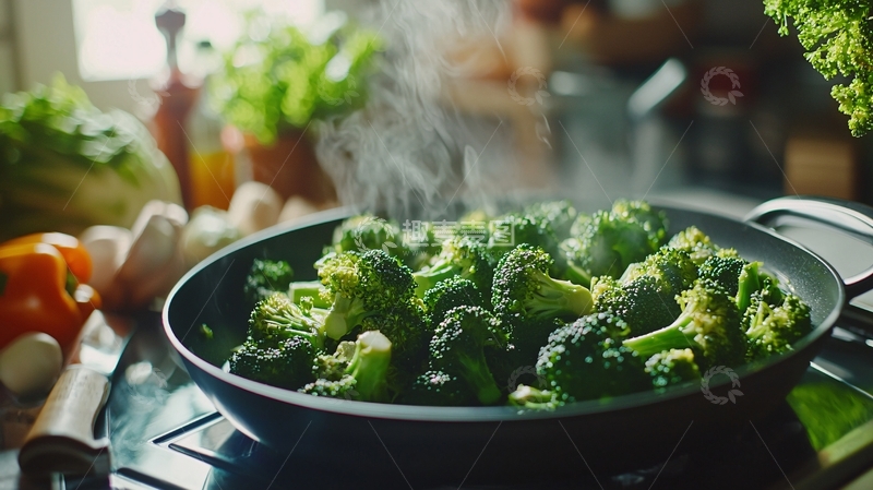 高清大图下载【趣麦麦图】西兰花炒菜