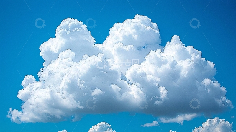 高清大图下载【趣麦麦图】棉花般蓬松的云朵