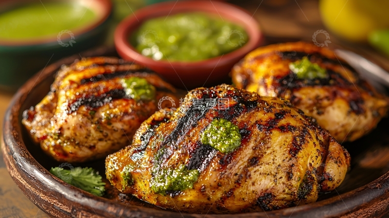 高清大图下载【趣麦麦图】烤鸡腿肉