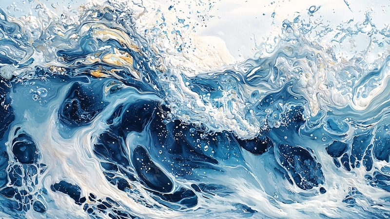 高清大图下载【趣麦麦图】波涛汹涌的海浪