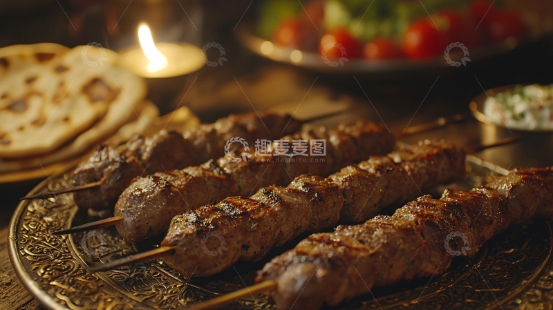 高清大图下载【趣麦麦图】烤肉串