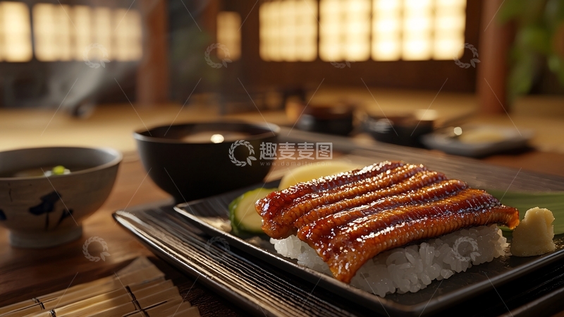 高清大图下载【趣麦麦图】烤鳗鱼饭