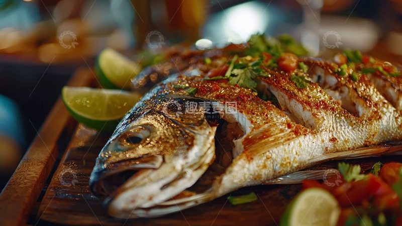 高清大图下载【趣麦麦图】烤鱼
