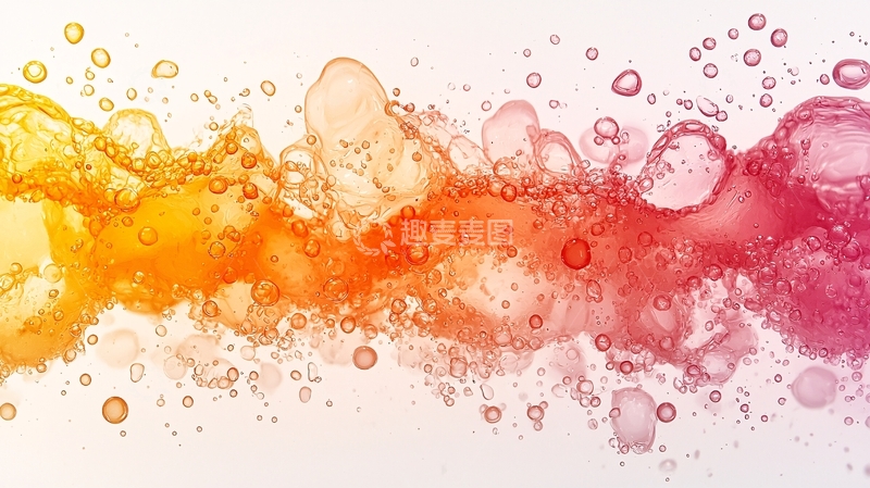 高清大图下载【趣麦麦图】彩色水滴渐变
