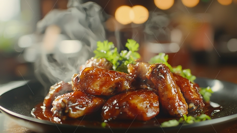 高清大图下载【趣麦麦图】香辣鸡翅
