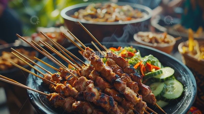 高清大图下载【趣麦麦图】美味烧烤盛宴