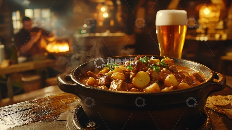 高清大图下载【趣麦麦图】乡村啤酒馆美食