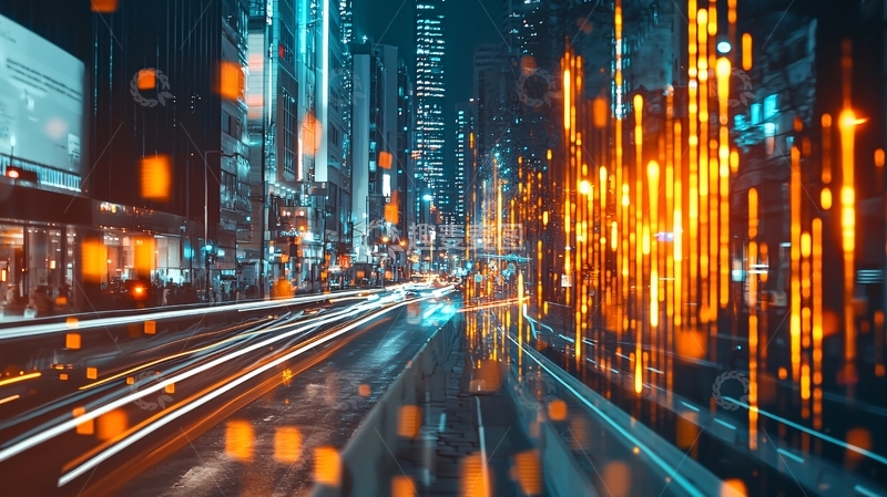 高清大图下载【趣麦麦图】未来都市夜景138