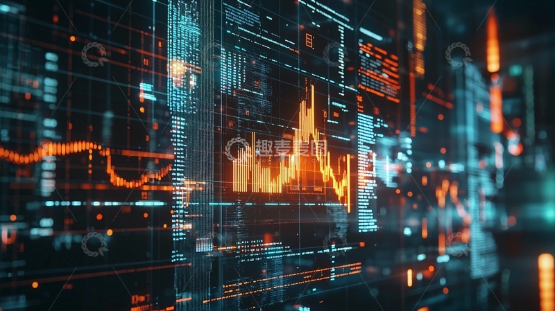 高清大图下载【趣麦麦图】科技数据可视化