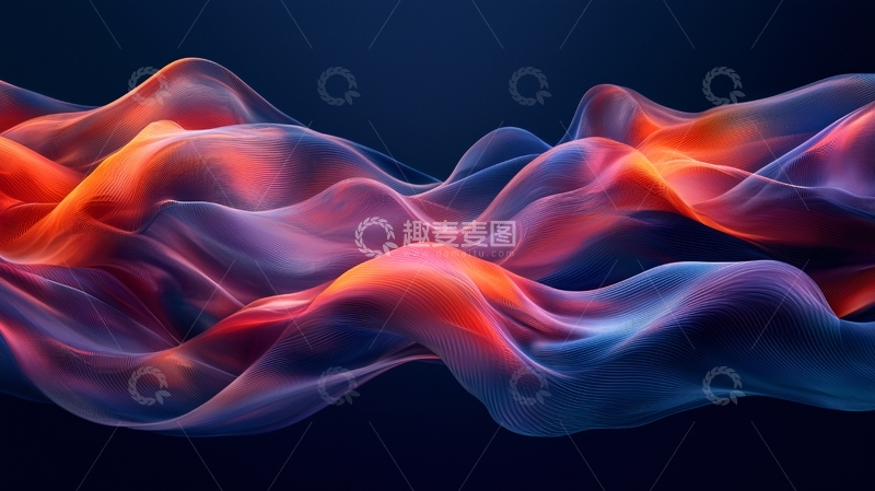 高清大图下载【趣麦麦图】抽象彩色烟雾流体