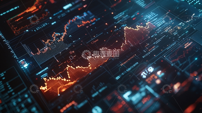 高清大图下载【趣麦麦图】科技感数据图表