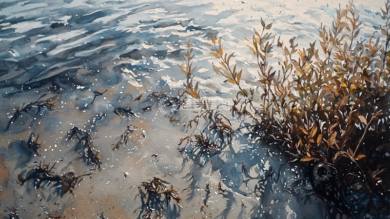 高清大图下载【趣麦麦图】水边植物的特写镜头