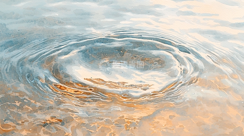 高清大图下载【趣麦麦图】涟漪扩散的水面